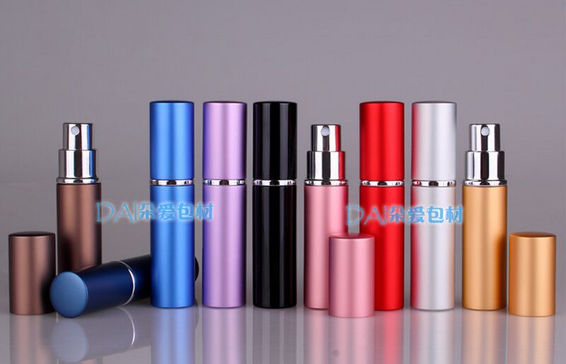 휴대용 향수 병 리필 형 알루미늄 스프레이 병 향수 atomizer 화장품 용기 5-6ml 환경 향수 병