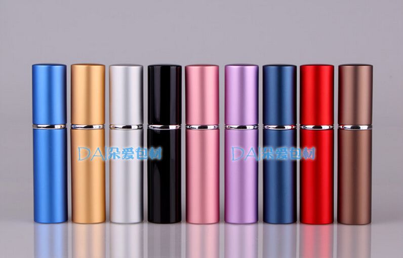 

Portable Perfume Bottle Refillable Empty Atomizers Travel Perfume Bottles Spray Makeup Aftershave Colorful Metal Perfume Bottle 6ML