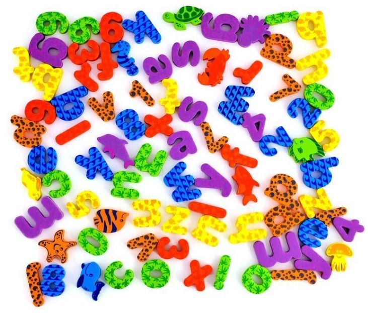 munchkin letters and numbers bath toys