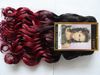 indian human hair weft mixed two color the hair weaves beauty wave extensins 1b 425 natural black purple color9871423