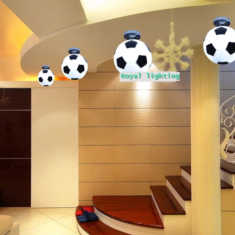 football ceiling lamps abajur soccer ball ceiling lights hanging