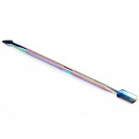 Wholesale Nail Tools Cuticle Pusher Color Titanium professional senior Spoon Nail Cleaner Manicure Pedicare Stainless Steel TTS