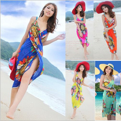 flower beach dress