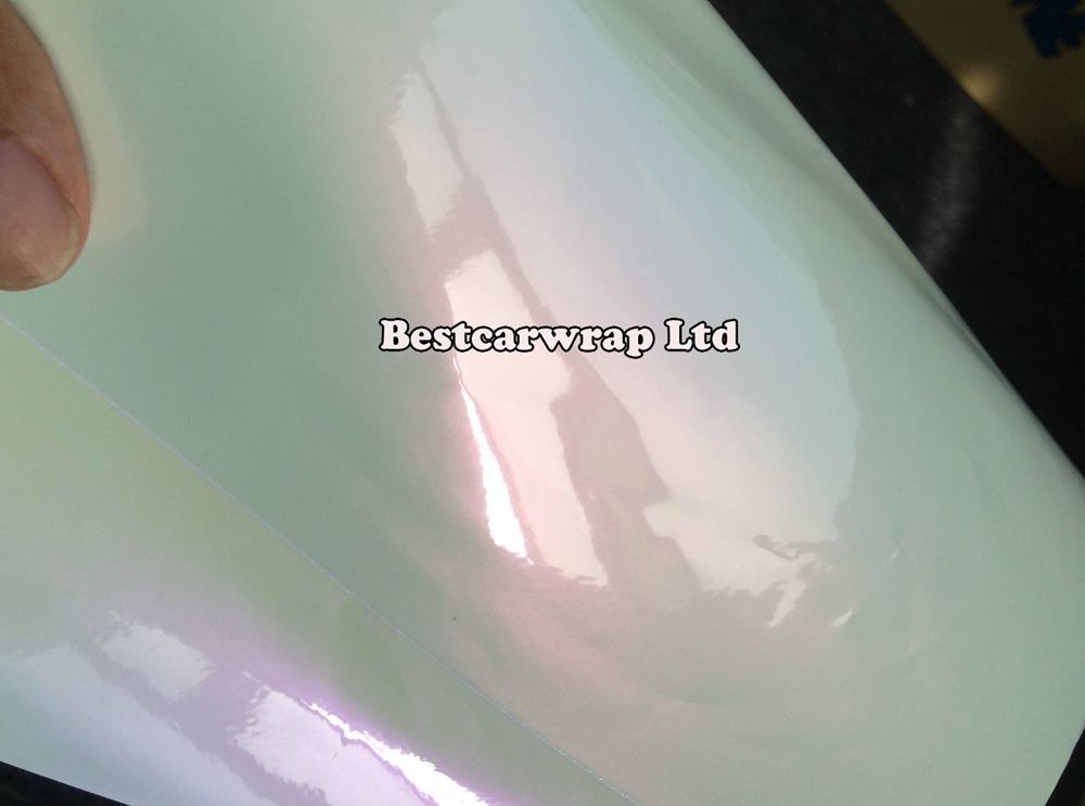 Pearl Glossowy winyl Chameelon Fold Film z pakietem z bąbelkami za naklejki samochodowe Fedex Darmowa wysyłka Rozmiar: 1,52*20 m/rolka