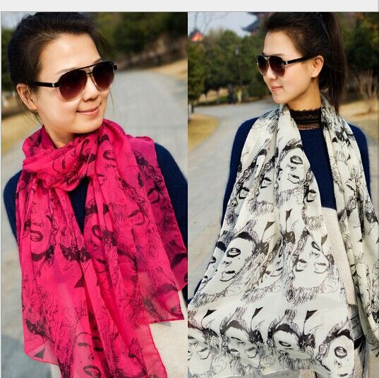 

Womens chiffon Scarf Neck scarves scarf Sarong wraps shawls 170*55cm 10pc/lot #2104