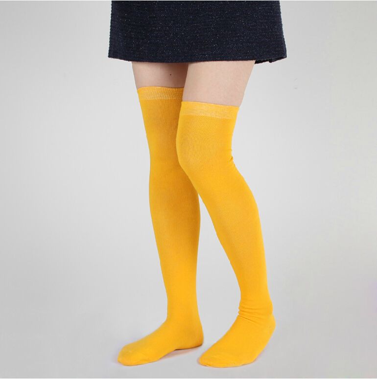 2019 Over The Knee Socks Thigh High Cotton Sock Thinner New Style Women ...