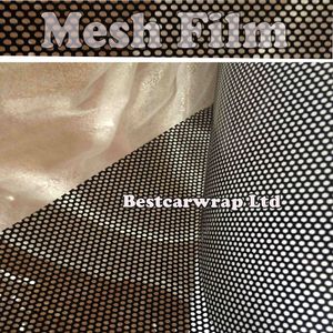 HEADLIGHT TINTING PERFORATED MESH FILM LIKE FLY-EYE MOT LEGAL TINT Both Side black Size 1.07x50meter Free Shipping To UK