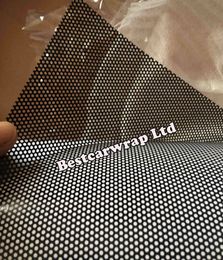 Headlight Tint Perforated Mesh Film Fly Eye Tint Legal on the Road self adhesive vinyl both side black 1 07x50meters 236A