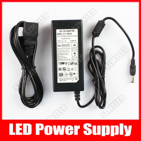 12V6A 72W Adapter Power Supply Universal For Led Strip Light AC To DC 110V-220V