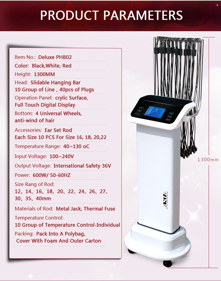 Seyarsi Digital Hair Perm Maskin, Professionell Salong Använd Hår Perm Machine Asia Brand, Phantom Deluxe Edition, PHB02, Färgvit