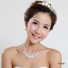 15040 Cheap Hot Sale Womens Bridal Wedding Pageant Rhinestone Necklace Earrings Jewelry Sets for Party Bridal Jewelry