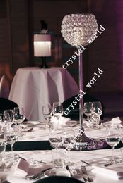 wedding crystal globe centerpiece, crystal ball t-light holder,12 crystal ball centerpiece