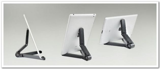 タブレット用のユニバーサルポータブルフォールドアップスタンドホルダーブラケットSamsung Google Tablet Adatiable3019022用ミニエア