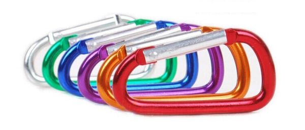 

200Pcs/lot Carabiner Durable Climbing Hook Aluminum Camping Accessory Fit for Outdoor Sports