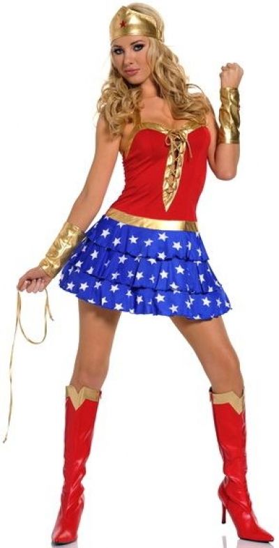 Hot Sellingsupergirl Super Hero Sexy Dress Up Fancy Dress Women ...