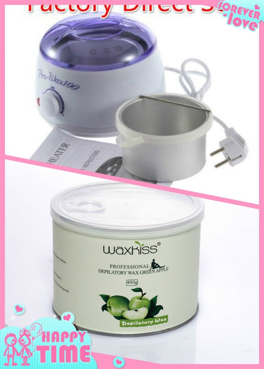 400G Depilatory Wax Can+1 Wax Machine Hot Wax Machine Beauty Wax Machine Suit From Rtf123, 28.