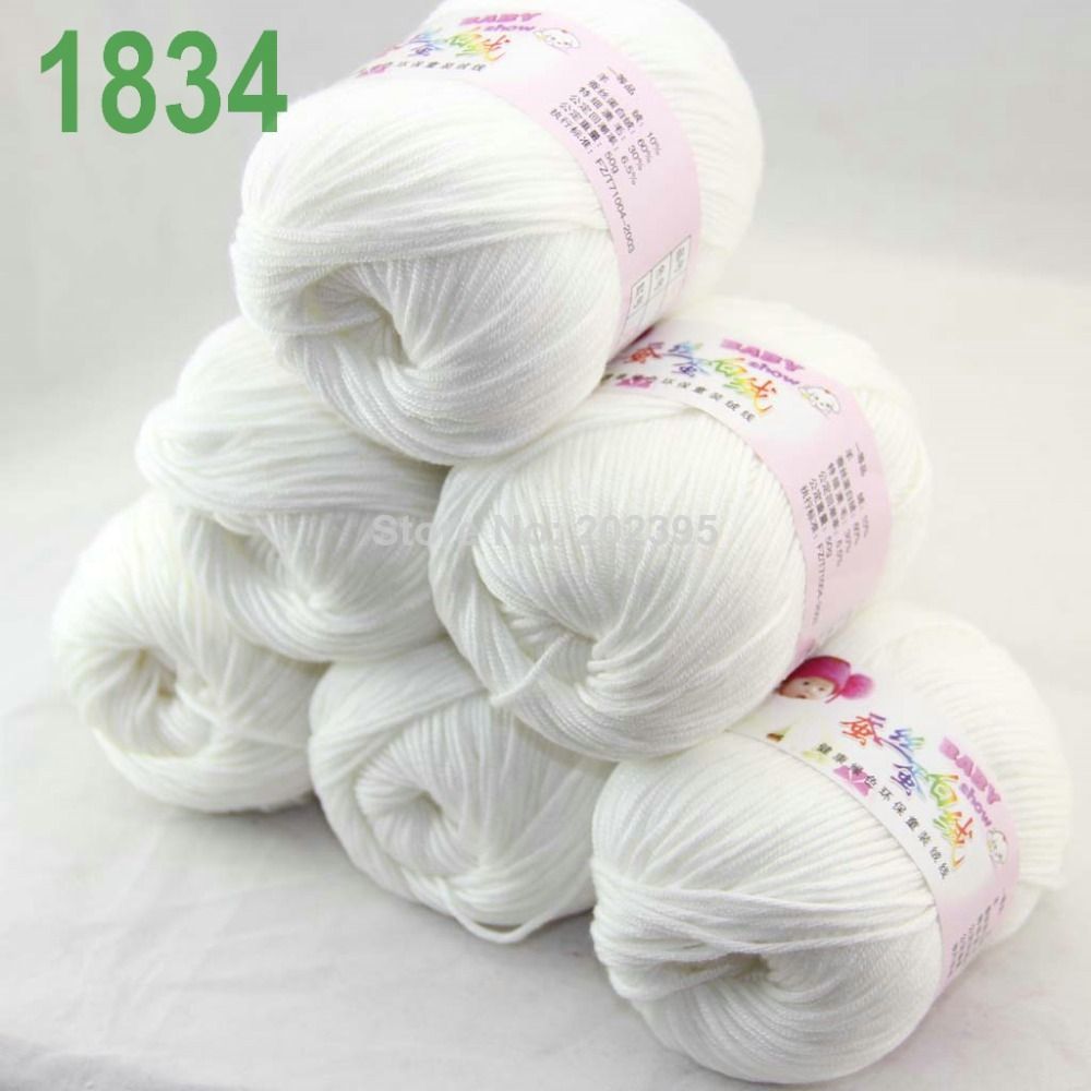 Sale New Lot 6 Skeins x 50gr Soft Cashmere Wool Silk Children Hand Knitting Yarn