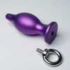 Nuovo design di alta qualità in alluminio butt plug giocattoli anali in metallo con anello rimovibile 1pz taglia piccola8715431