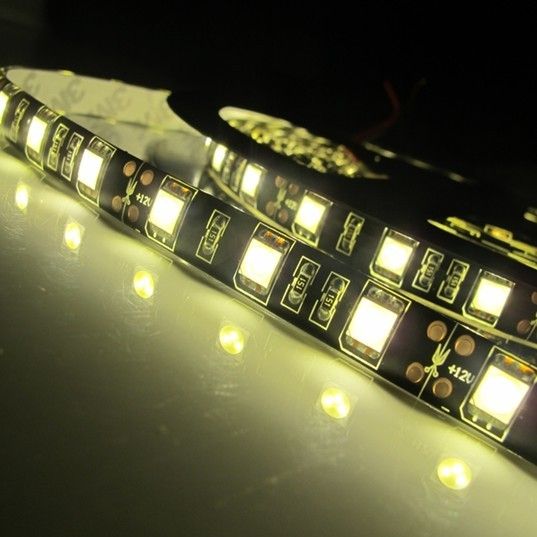 100 M À Prova D 'Água 5 M Preto PCB 60led / m 5050 SMD 300 LED Luz de Tira Flexível Levou Lâmpada Fresco branco / Branco quente DC12V