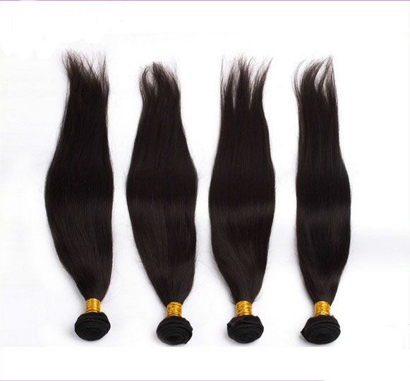 

6A!! brazilian Peruvian indian Malaysian Hair Extensions straight Double Weft No Shedding NO Tangle Durable 60g 4pcs