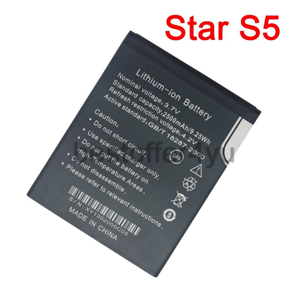 New 2500 MAh Star S5 Battery For Star S5 Mobile Phone Batterie Batterij