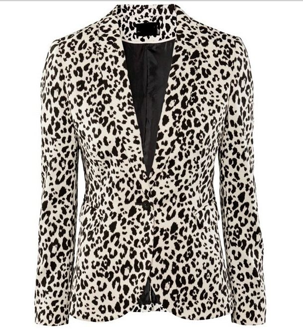 Fashion Women 2015 New Autumn Leopard Blazer One Button Jacket Brand ...