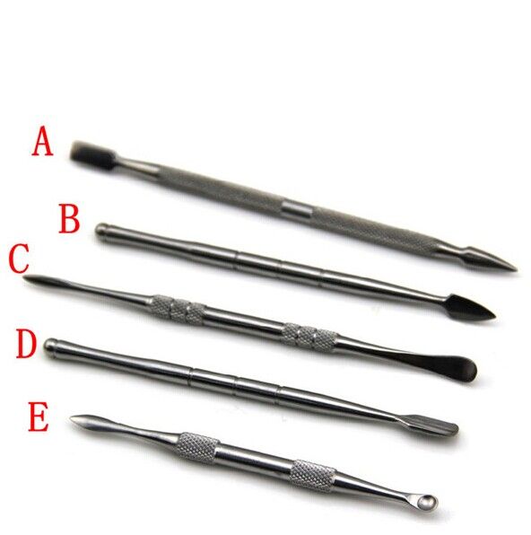 Titan Titanium Tool GR2 Titanium Dabber Wax Atomizer Rostfritt stål DAB Tool Titanium Nail Dabber Tool Dry Herb Förångare