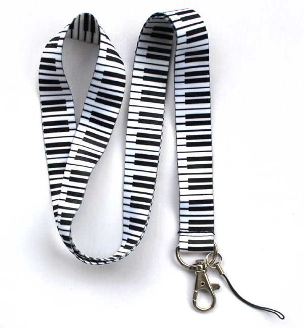 Téléphonie du clavier Clavier de la musique entier Cartoon Note Clavier Lanyard Corde Corde à coude 1475532100