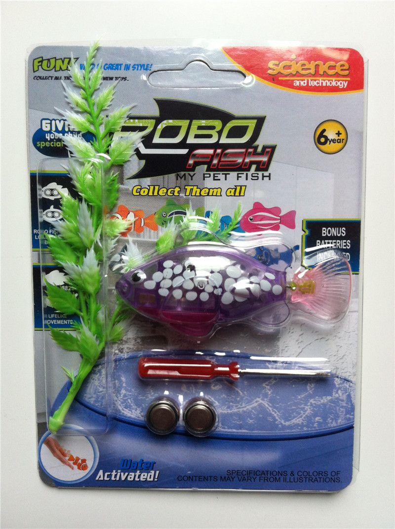 DHL Led Robot Fish E Fish Toys Blister Kits Swimming Electronic Fish