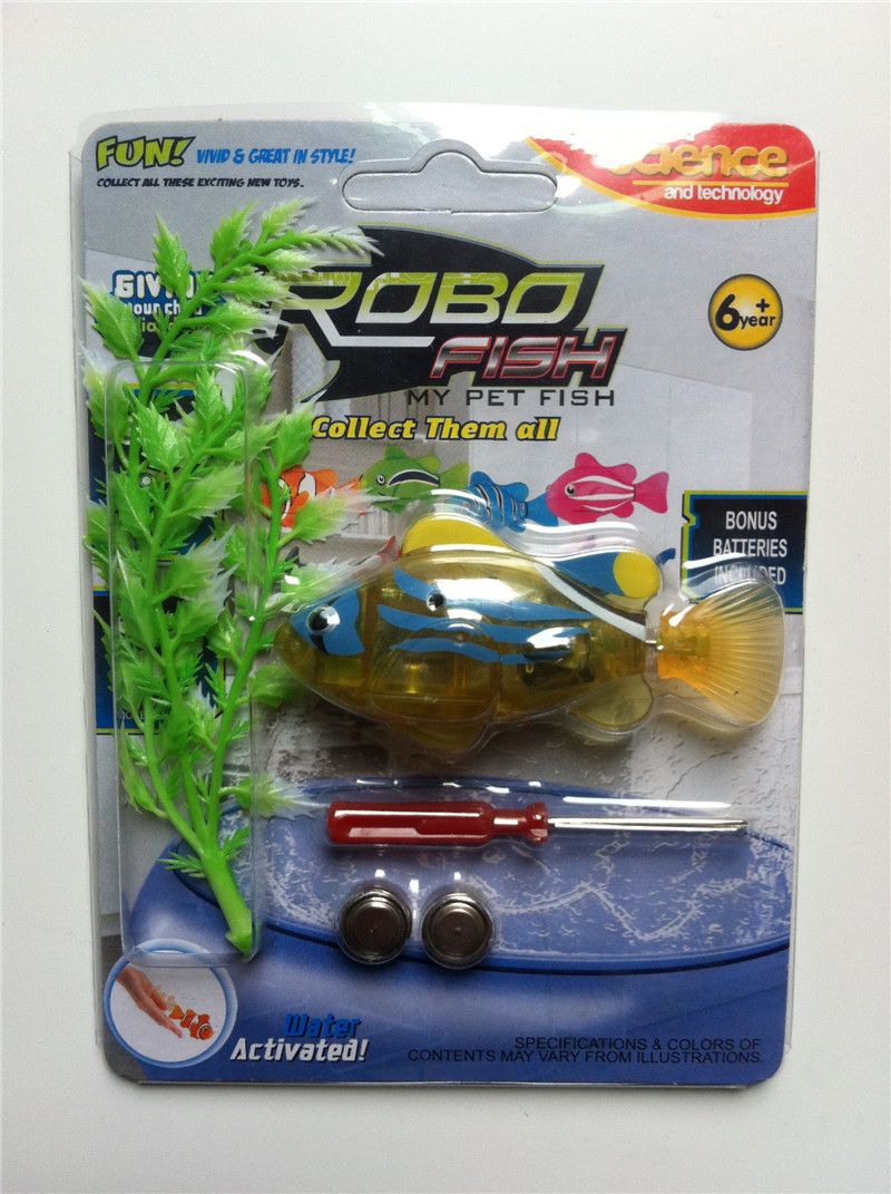 DHL Led Robot Fish E Fish Toys Blister Kits Swimming Electronic Fish