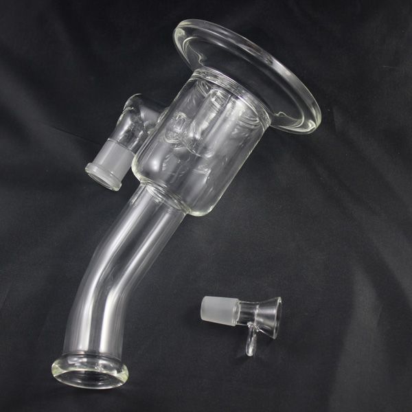 Glass Bong Hookahs with 18mm Female joint Water Pipe 7mm thick clear borosilicate glass