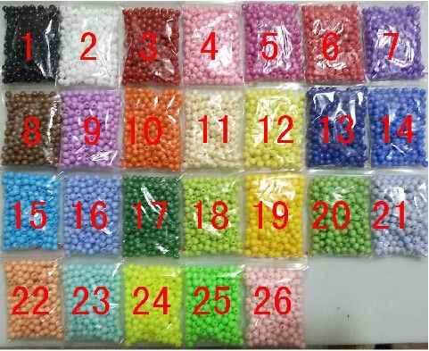 26 couleurs au choix ou couleurs mélangées en vrac 1000 pièces 4MM bonbons bonbons lisses perles rondes en acrylique pour bricolage bijoux 3992503
