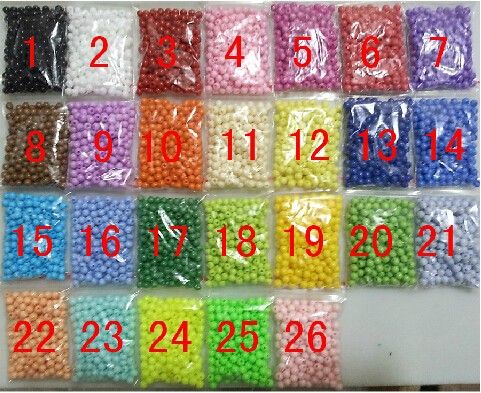 26 couleurs à choisir ou couleurs mélangées en vrac 1000 pièces 4MM bonbons bonbons lisses perles rondes en acrylique pour bricolage bijoux 1036926