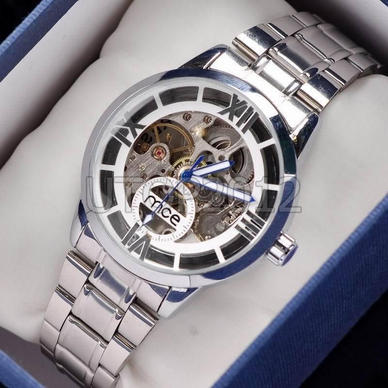 New Arrival! Luxury Silver Polish Watch Stainless Steel AUTOMATIC
