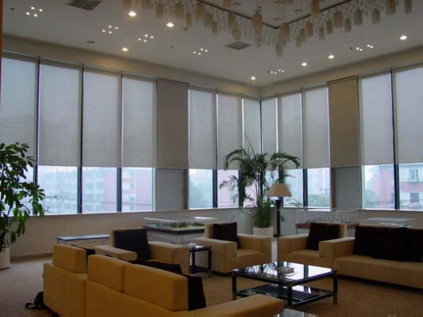 

Современный занавес 65% ПВХ 35% полиэстер серый линии солнцезащитный экран полупрозрачные роллеты индивидуальные Окна Шторы для кухни балкон