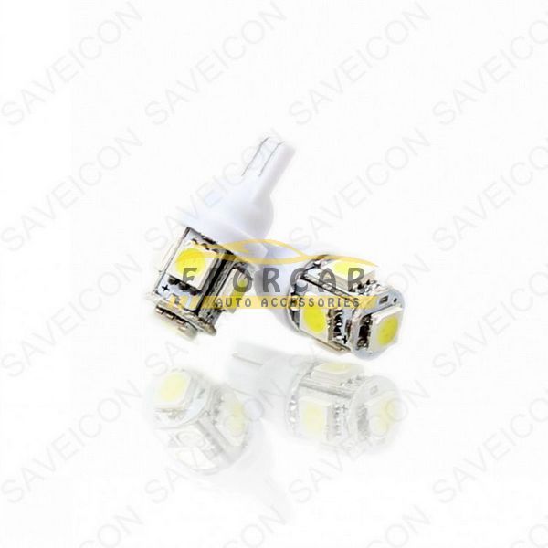30 X 5SMD HID White LED 5050 Bulbs T10 168 194 2825 W5W 921 12V Wedge For License Plate Lights New 6955971