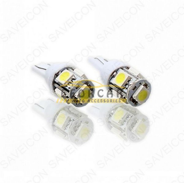 30 X 5SMD HID LED bianco 5050 Lampadine T10 168 194 2825 W5W 921 12V Cuneo luci targa Nuovo 6955971