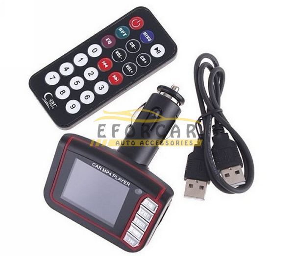 Lecteur MP3 sans fil pour voiture, écran LCD 18 pouces, transmetteur FM sans fil, fente pour carte SDMMC, télécommande infrarouge, multilangues, 2674976, 1 ensemble