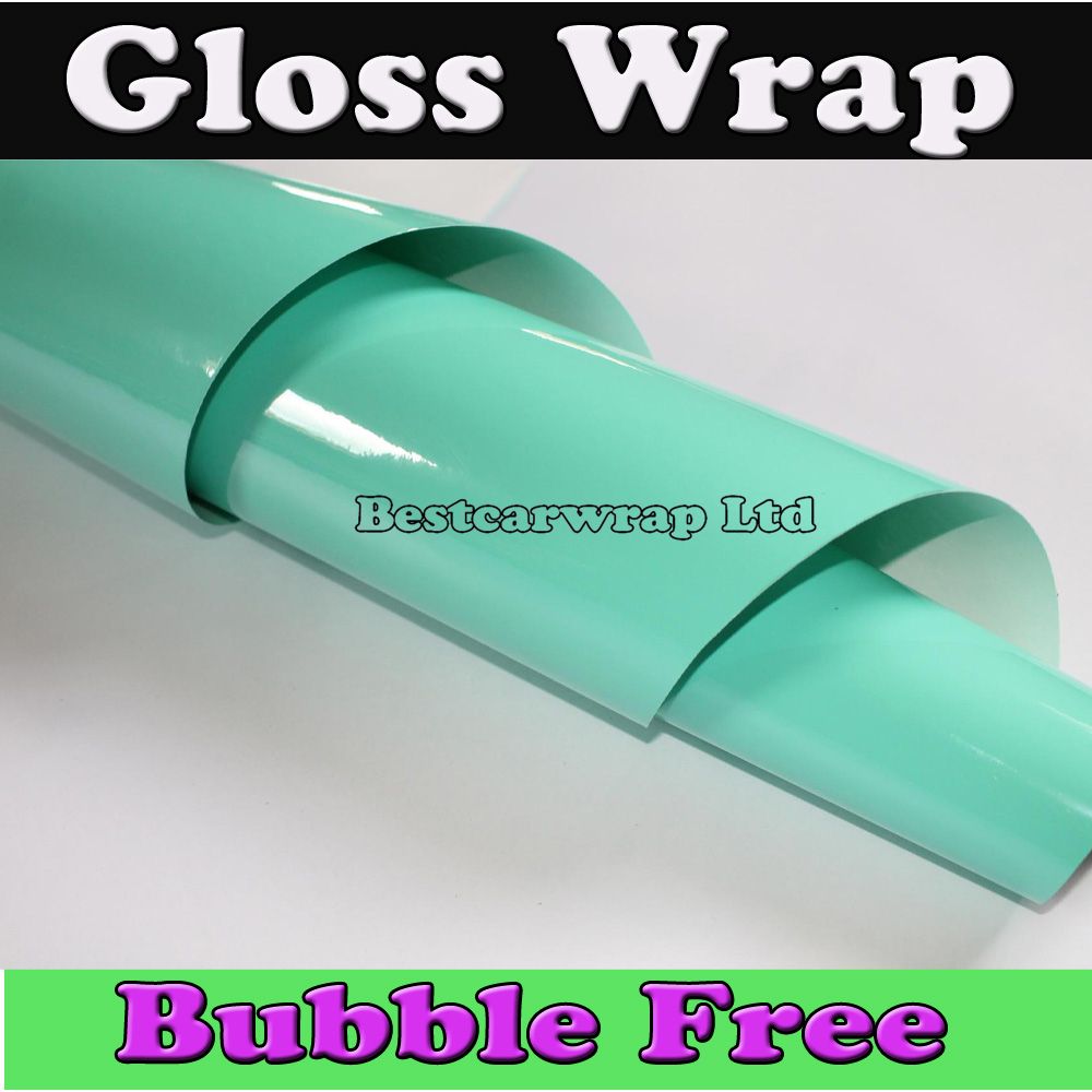 Premium Shiny Glossy Vinyl Tiffany Blue Mint Car Wrapping Film Air Bubble Free Gloss Tiffany ...