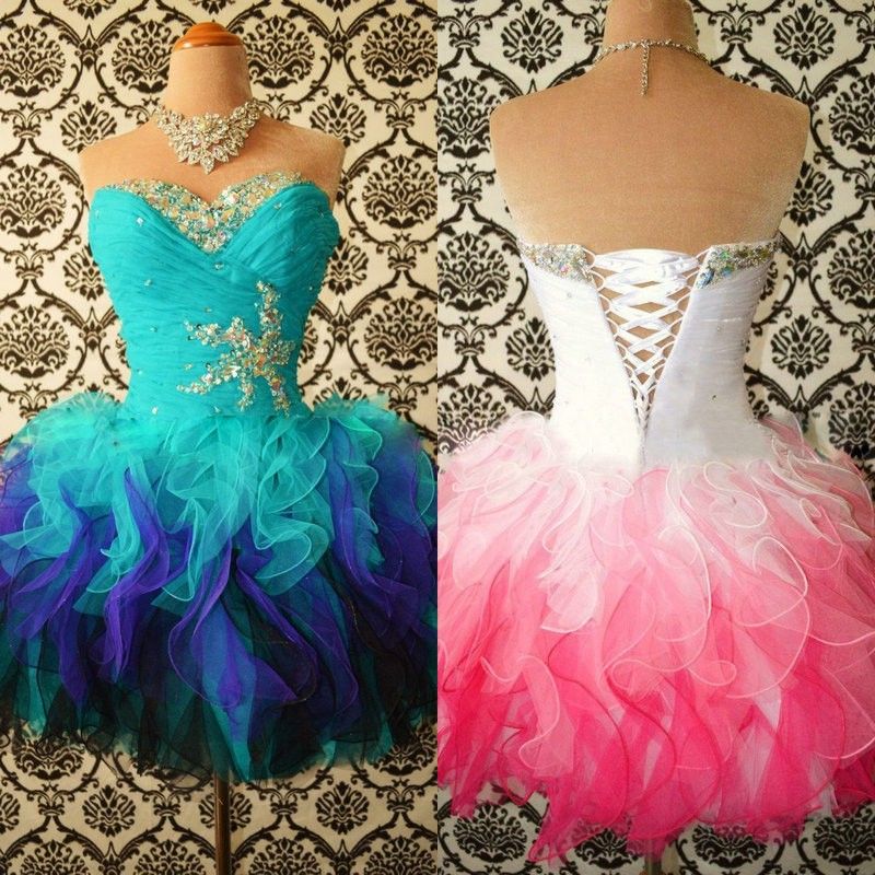 multi colored cocktail dresses