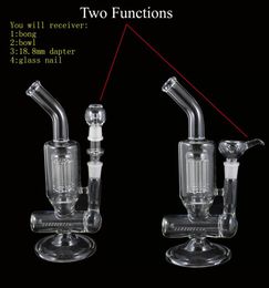 Glass Water Perc Percolator Clear 8 Arm Smoking Pipe Glass Pipes Glass Bubbler Glass Oil Rig Water Pipe