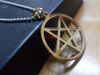 Silver/Gold Stainless steel Pentagram satanic worship Charm Pendant Necklace