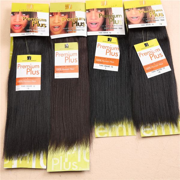 Sensationnel Premium Plus Yaki Wave Human Hair Blend Synthetic