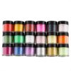 Partihandel Hot Sale 18 st Acrylic UV polsk kit dekorera manikyr pulver nail art set gratis frakt407