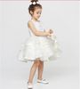 White Jewel Wedding Party High Quaity Lace Applique Girls dresses Ball Bown Knee-length Flower Girl Dresses