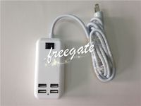 2014 New 4 ports USB Chargeur de Voyage 5V 3A 15W USB Chargeur adaptateur bureau Branchez US EU UK AU avec commutateur 1.5m Câble pour iPhone6 ​​6plus 5 4