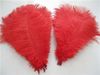 Wholesale 100pcs/lot 14-16inch(35-40cm) Red ostrich feathers plumes for wedding centerpieces Home party supply Decor