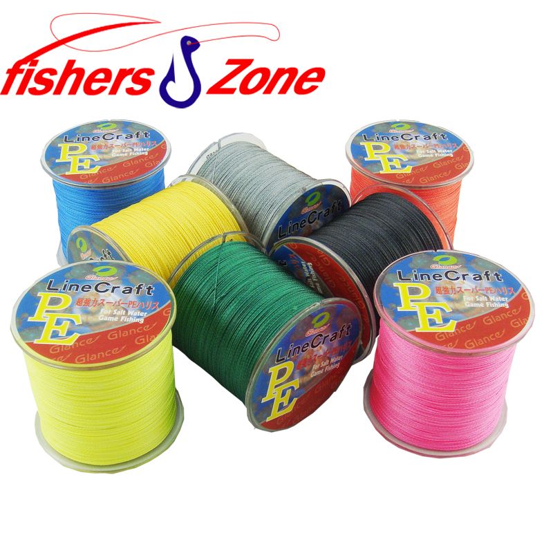 Zone de pêcheurs 500M ligne de pêche multifilament japonaise forte ligne de pêche tressée PE 6 8 10 20 30 40 50 60 80 ligne de pêche 110LB