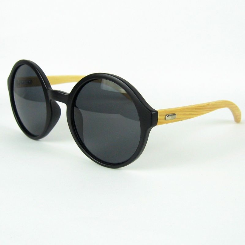 

Round Sunglasses Vintage Sun Glasses For Women And Men Eyewear Plastic Frame Bamboo Temples 12pcs lot