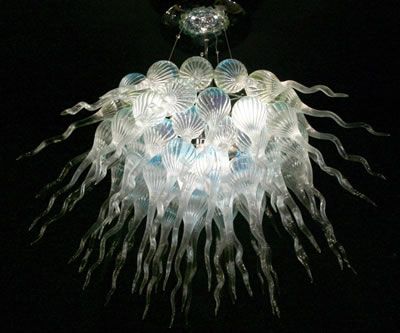 Lustre en verre soufflé LED soufflé à la main en verre de Murano lustre Style lustre éclairage lampes suspendues décor de chambre